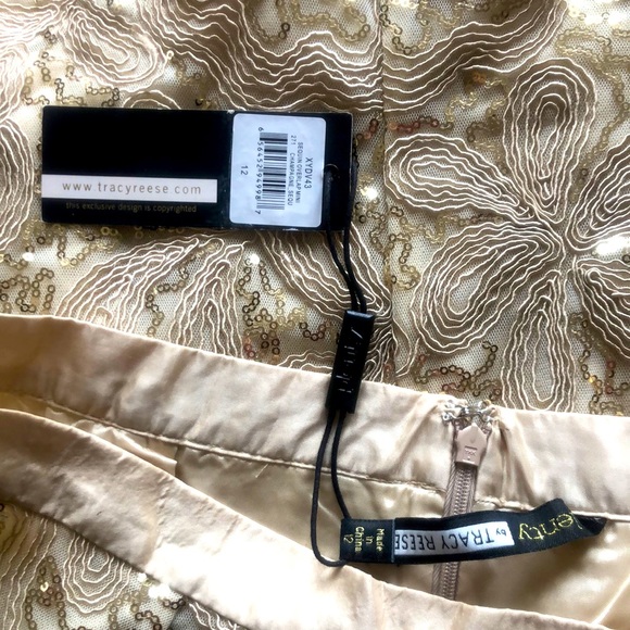 BNWT Anthropologie Tracy Reese Sequin Overlap Mini Skirt - Picture 3 of 8